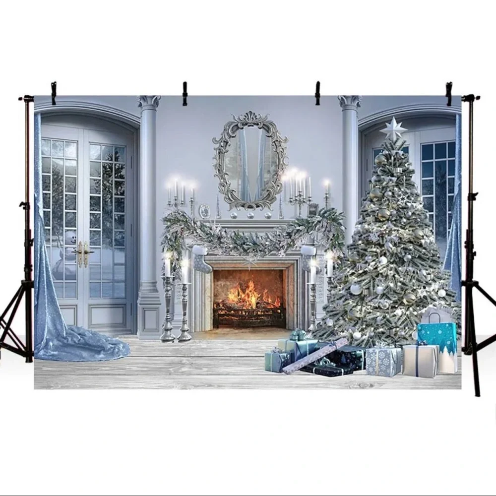 Vinyl Christmas background size 8x6 ft
